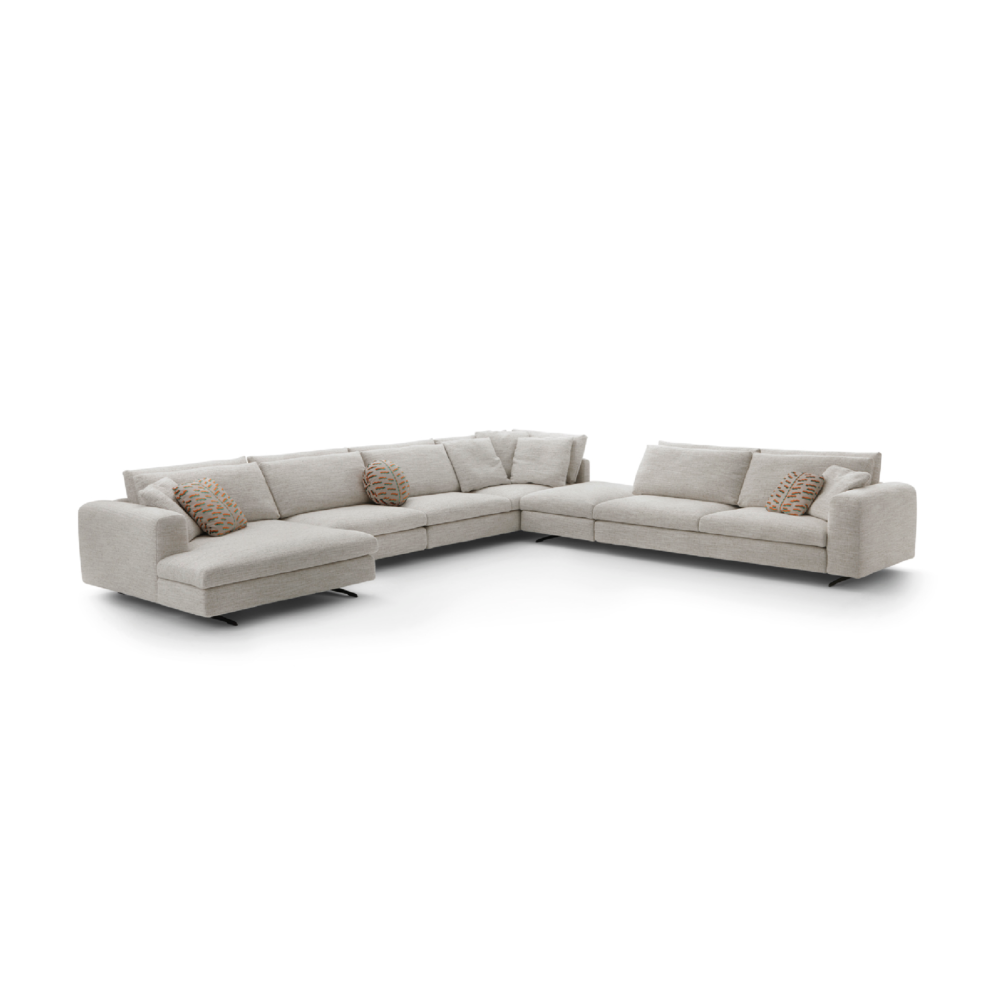 Lacquered Base 3-Seater Sofa | Arflex Leenus