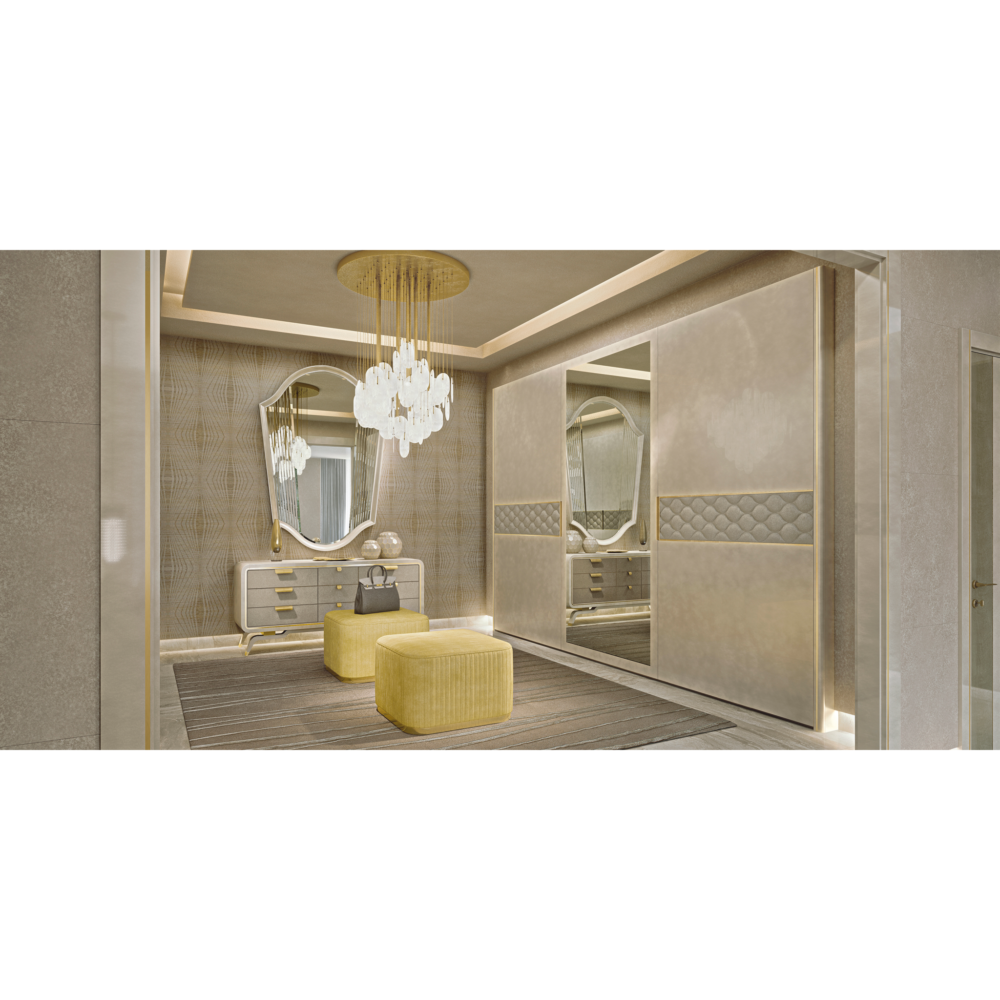 Three-Door Wardrobe Central Mirror Panel | Redeco Hanami - Image 2