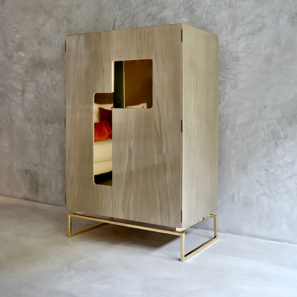 Gold Chrome Cabinet I Casa Casati Giorgio I