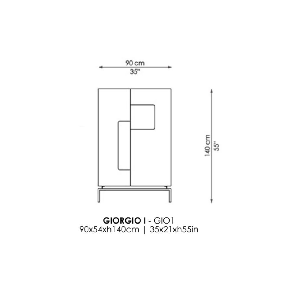 Gold Chrome Cabinet I Casa Casati Giorgio I - Image 2