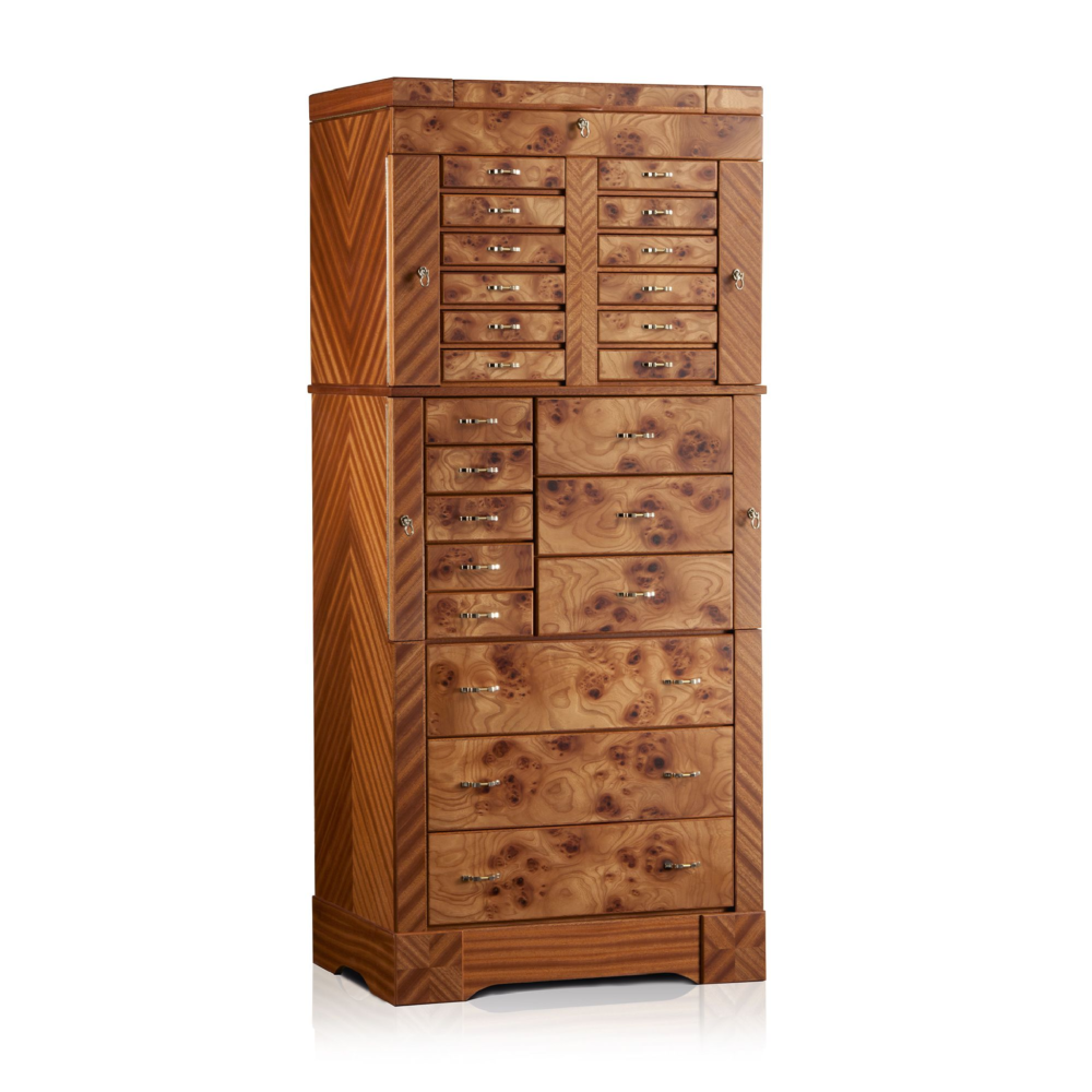 Wooden 4-Drawer Jewelry Chest | Agresti Lo Scrigno