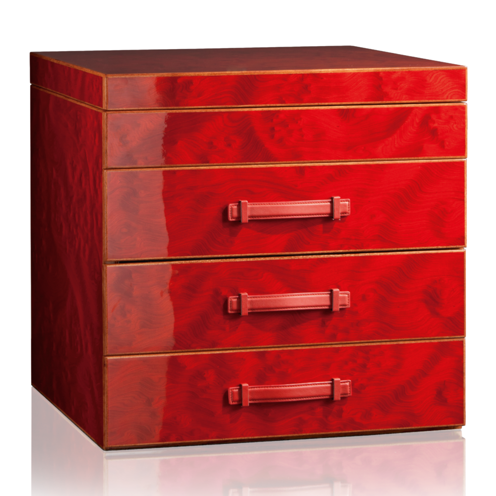 Red Briar & Mahogany 3-Drawer Multigame | Agresti Casino Passion