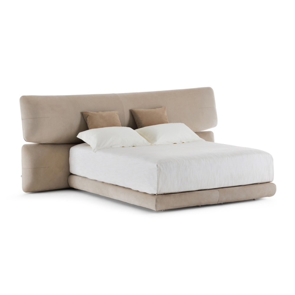 Padded Panel Headboard King Bed | Flou Yuna