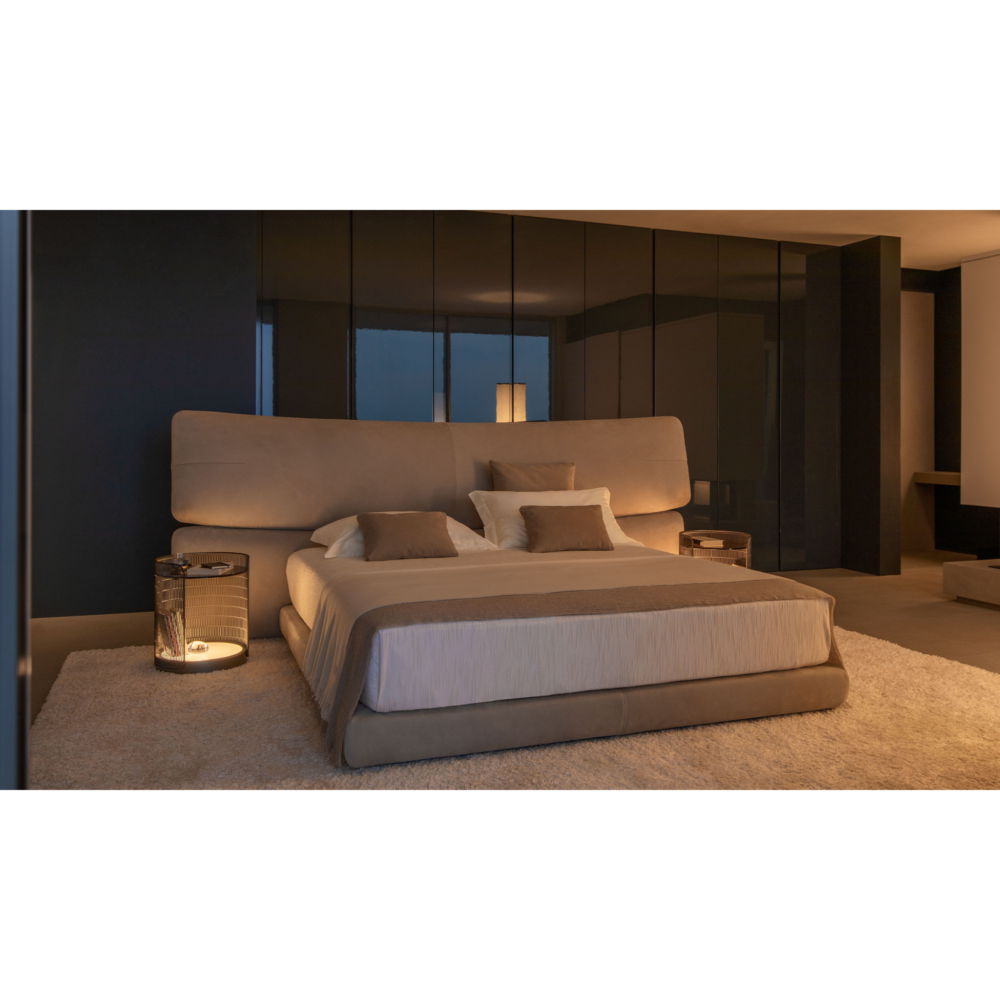 Padded Panel Headboard King Bed | Flou Yuna - Image 2