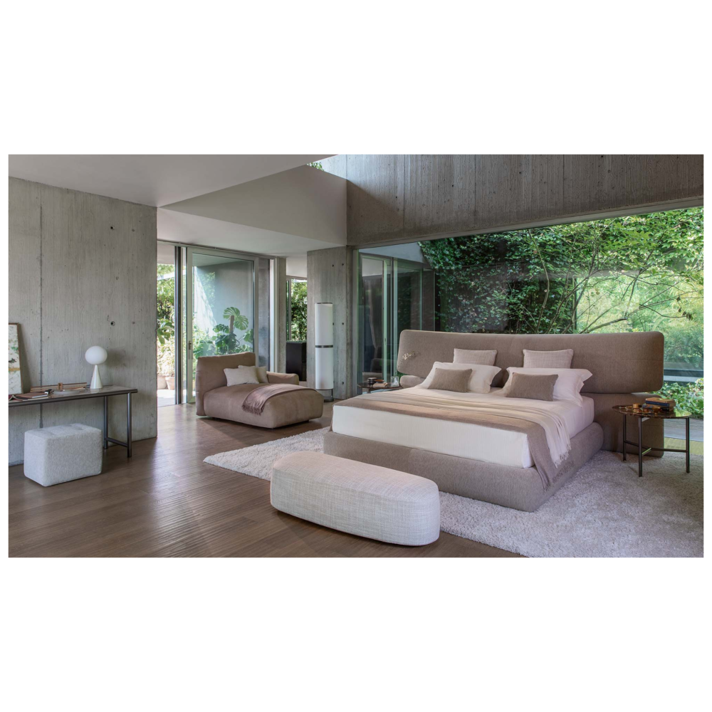 Padded Panel Headboard King Bed | Flou Yuna - Image 4