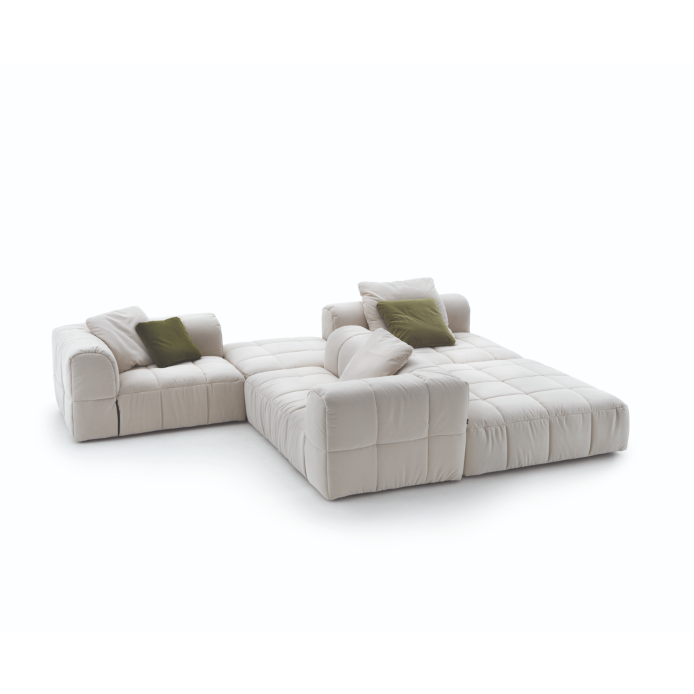 Square-Stitched Modular Sofa | Arflex Strips