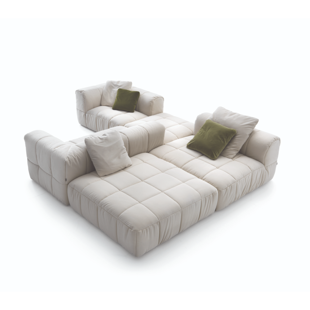 Square-Stitched Modular Sofa | Arflex Strips - Image 2