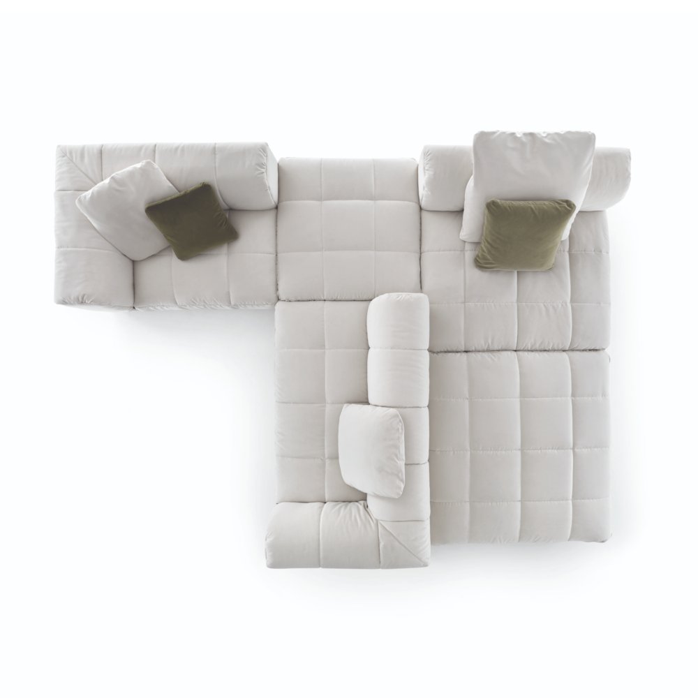 Square-Stitched Modular Sofa | Arflex Strips - Image 3