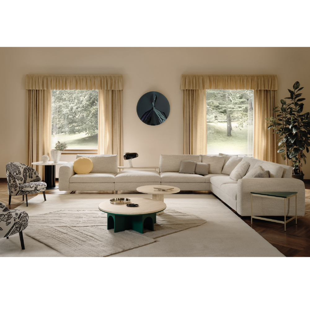 L-Shaped Minimalist Modular Sofa | Arflex Lee
