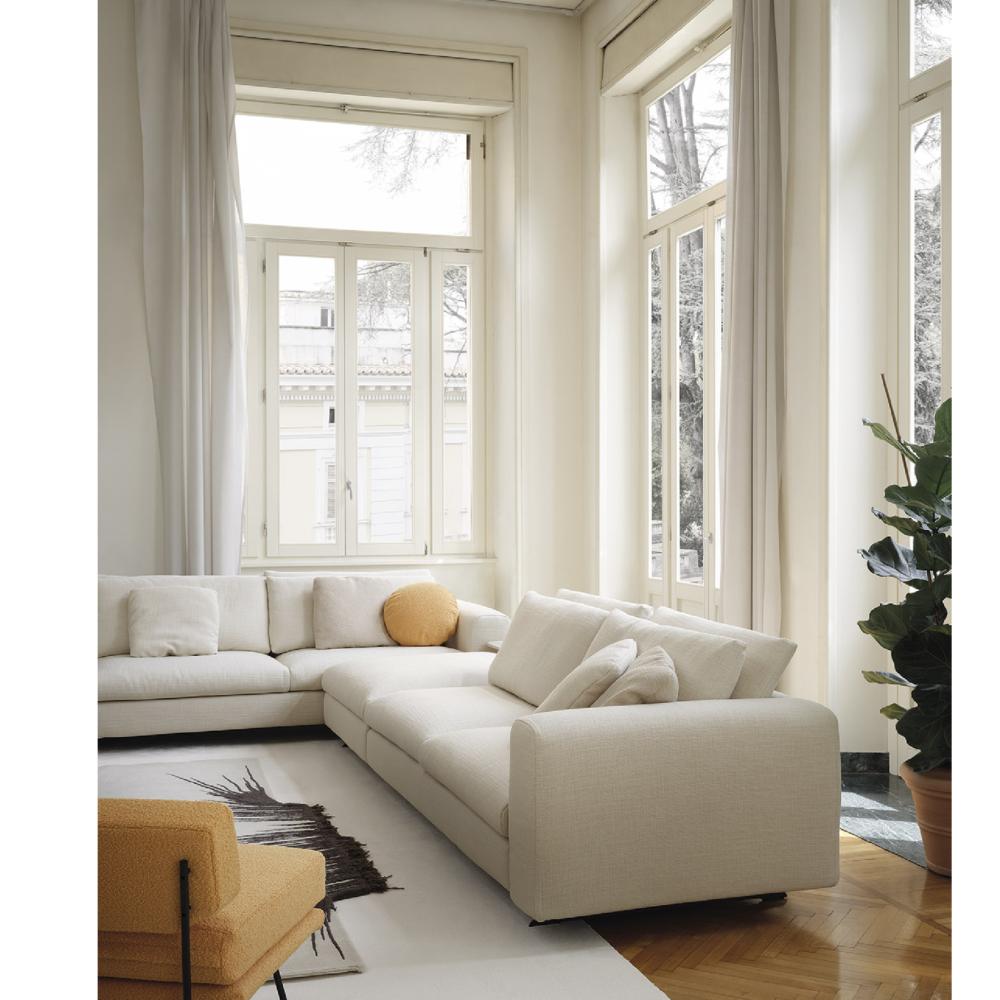 L-Shaped Minimalist Modular Sofa | Arflex Lee - Image 2