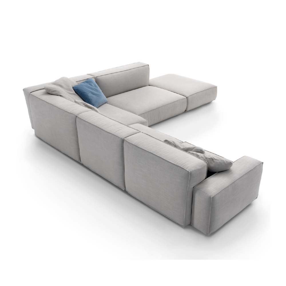 Piped Modular Sofa with Ottoman | Arflex Marechiaro - Image 2
