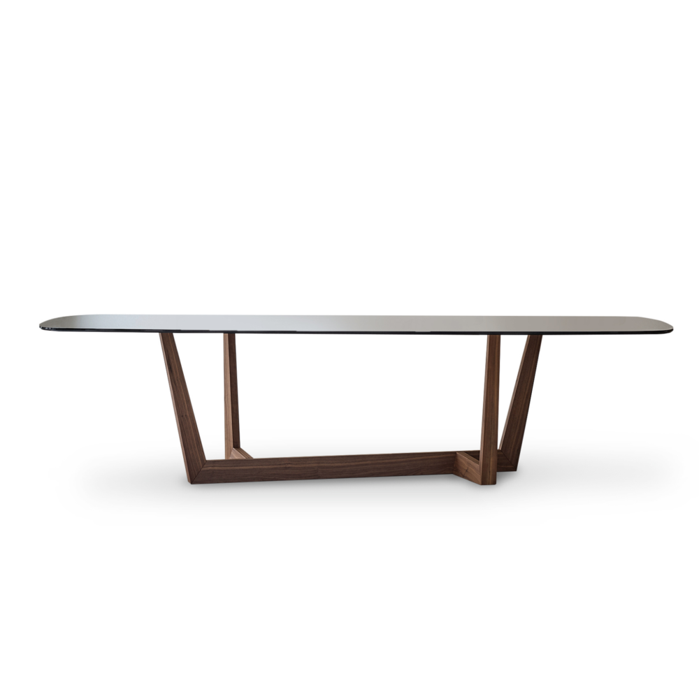 Glass Top Dining Table | Bonaldo Art