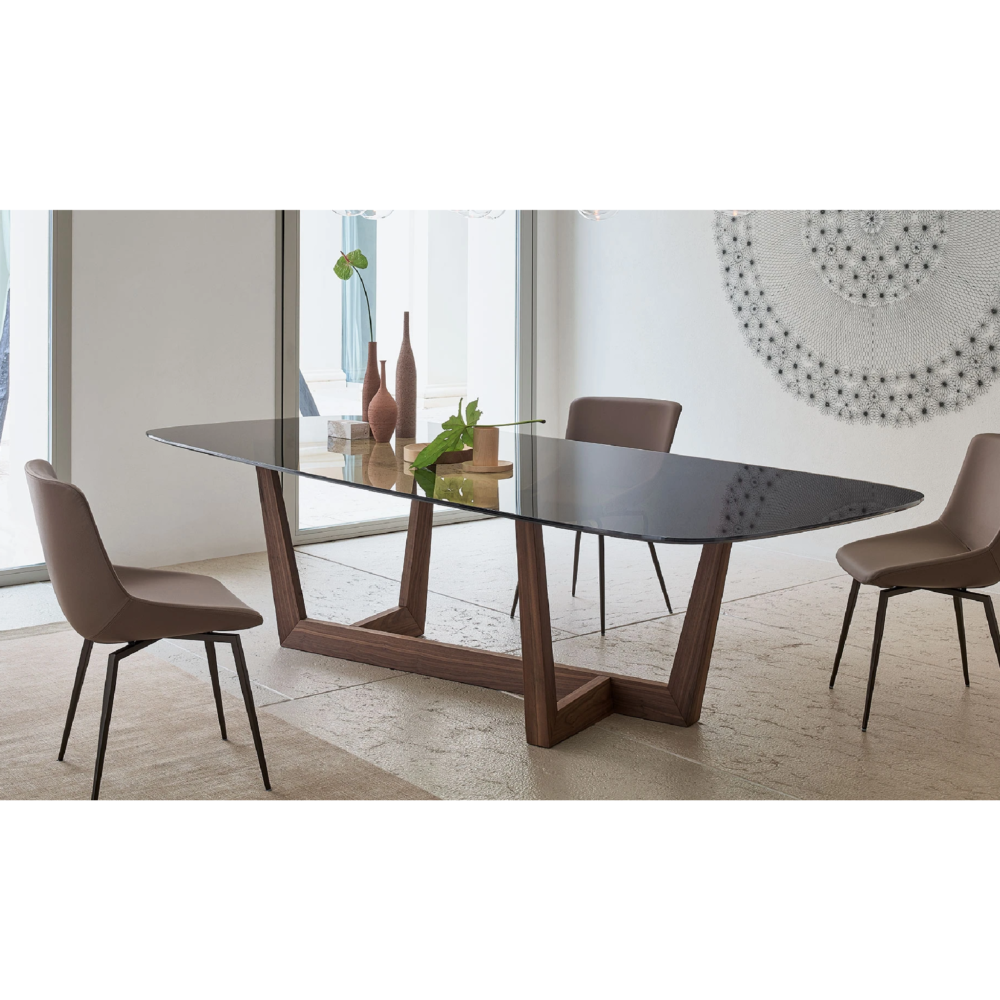 Glass Top Dining Table | Bonaldo Art - Image 2