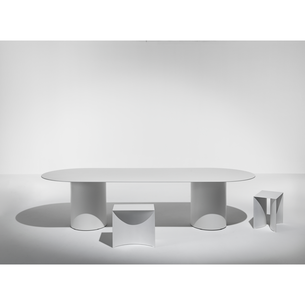 Cylindrical Base Dining Table | Desalto MM8 - Image 3