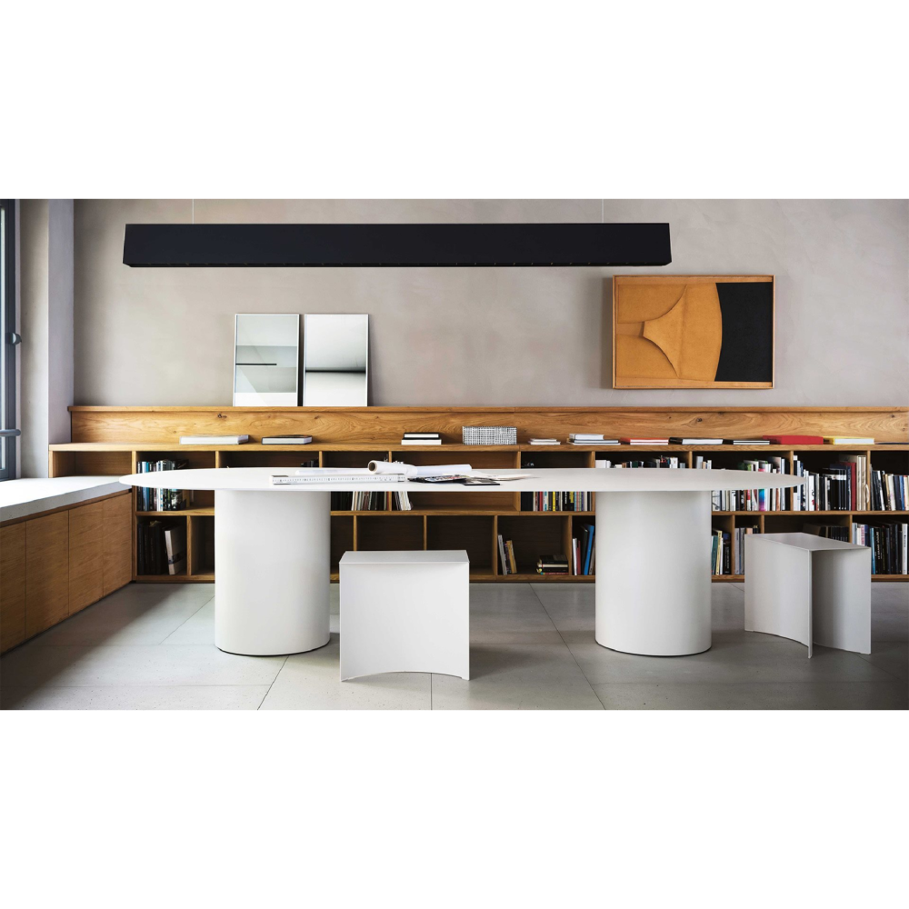 Cylindrical Base Dining Table | Desalto MM8 - Image 11