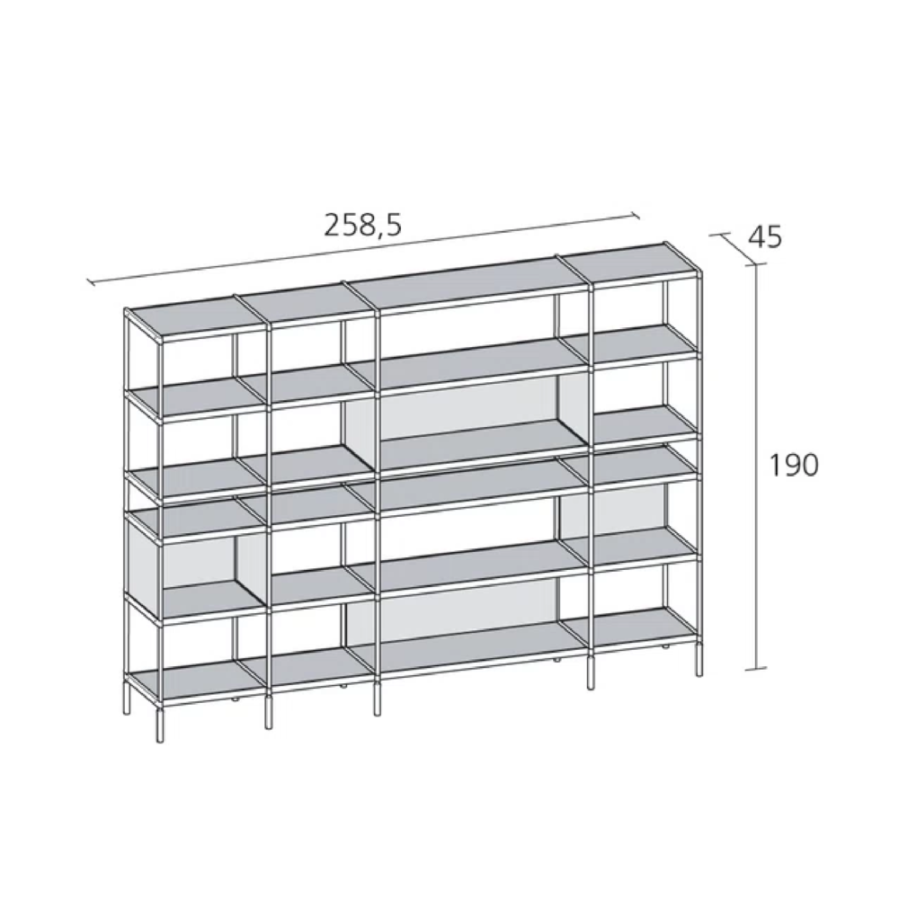 Oak Veneer Panel Bookshelf | Alias SEC_lib015 - Image 2